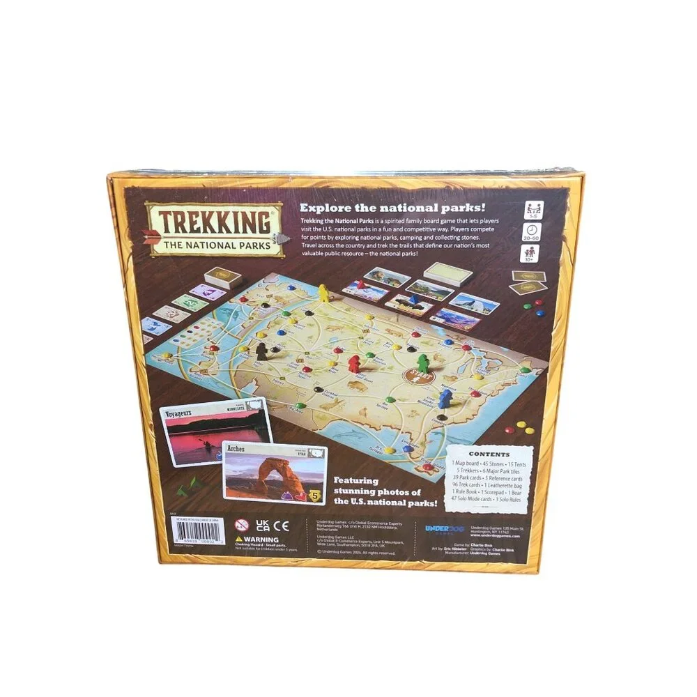 Trekking The National Parks Board Game Third Edition Family Night NEW SEALED NIB
